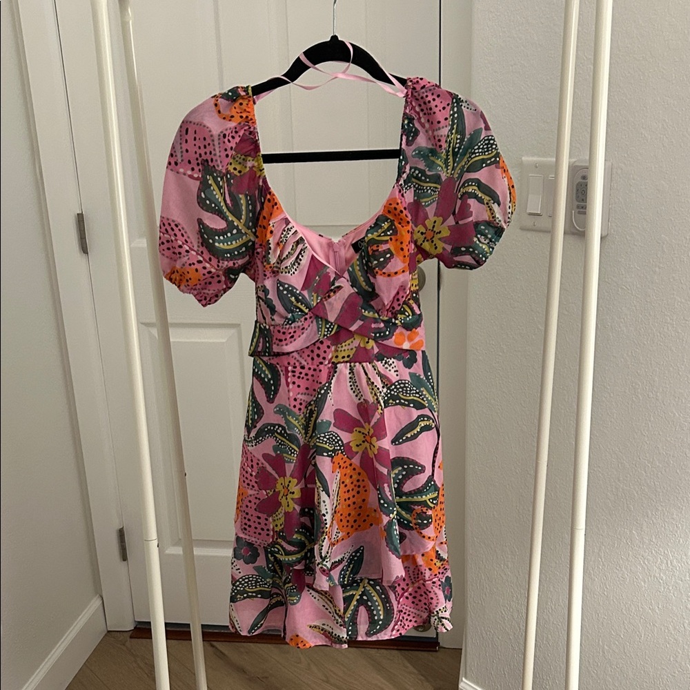 Crystal Sky Floral Pink Dress